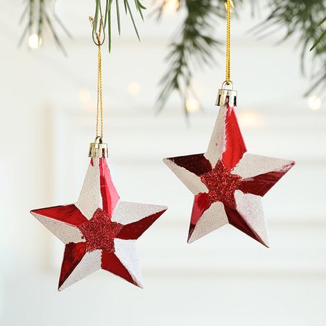 Guirlande De Décoration De Noël - Formes Champignon Santa Claus Donut - En Plastique - Pour Arbre À Noël Intérieur Extérieur - 2 Pièces (1/5)