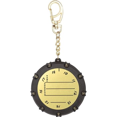 Contatore di punteggio da golf portatile, segnapunti per colpi di golf e putt a 18 buche con ruote numeriche Guardi