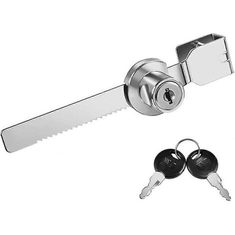 Serrure à clés pour porte d'armoire, tiroir, vitrine et porte coulissante en verre (1 pc) (LGL)-AquaForge (1/4)