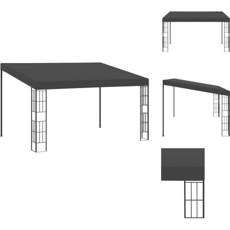Pavillons & Partyzelte - Living Wand-Pavillon 3x4 m Anthrazit Stoff (1/5)