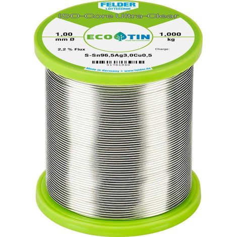 Felder Bobina de Hilo de Soldadura 1 mm Sin Plomo 1 kg