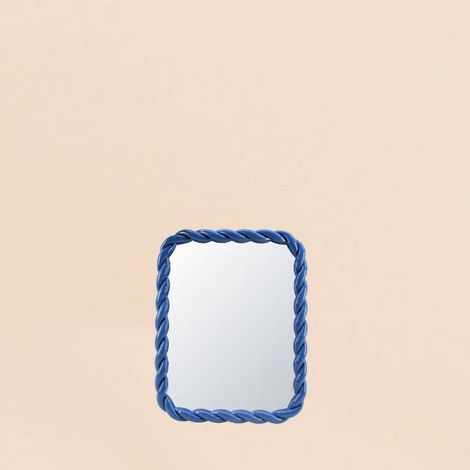 Miroir torsadé bleu 30x40cm (1/5)