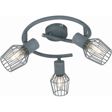 Plafonnier Candellux Viking 98-68040 gris 3xE14 43 cm