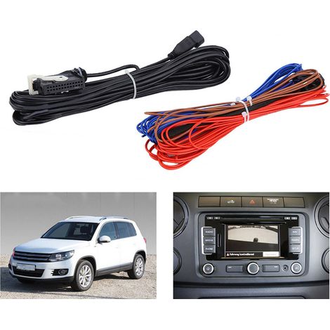Câble caméra de recul RGB avec prise vidéo pour autoradio RNS315 RNS510 RCD510, faisceau de connexion, accessoire adapté. (1/5)