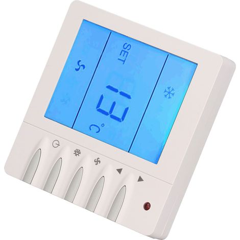 Thermostat programmable intelligent à écran LCD pour ventilateur de climatisation centrale domestique 220 V (1/5)