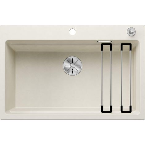BLANCO ETAGON 8 Lavello in granito in silgranito bianco morbido Tipo di montaggio: montaggio superiore per sottolavelli larghi 80 cm Concetto di sistema congegnato con guide ETAGON versatili (1/5)