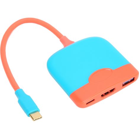 Adaptateur USB C vers HDMI Multifonction 3 en 1 Portable 4K pour MacBook et Tablette (1/5)