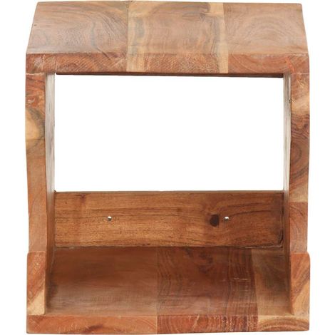 Maison Exclusive - Supporto Bicicletta da Parete 35x25x25 cm in Legno di Acacia (1/5)