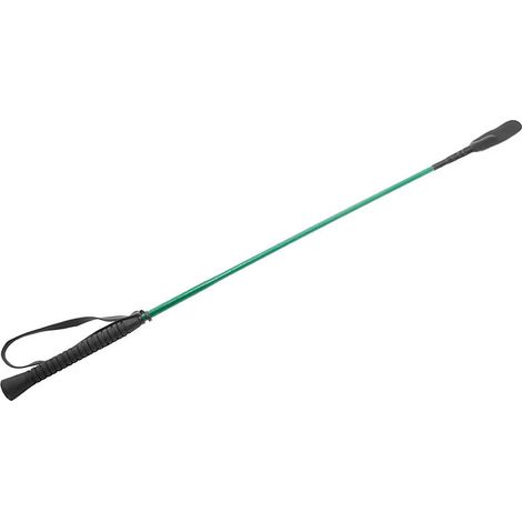 Chaux - Cravache d'équitation brillante avec manche antidérapant longueur 65 cm