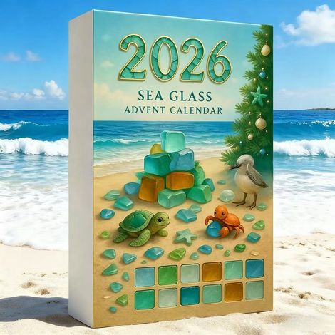 New Sea Glass Christmas Tree Advent Calendar - Christmas Glass Tree Blind Box C -