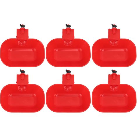 6 PCS Abreuvoirs Automatiques pour Volaille, Grand Abreuvoir ABS épaississant, Abreuvoir Automatique pour Poulet, Chien, Canard G1/8 Filetage Male (1/5)