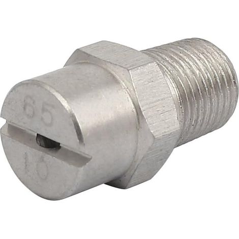 sourcing map Embout de pulvérisation plat en acier inoxydable 2,0 mm diamètre 110 degrés 1/8 BSP