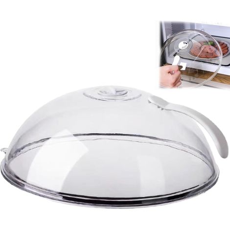 1 Cloche Micro Onde, Couvercle Anti-Éclaboussures, Trous de Vapeur Réglables, Poignée Ergonomique, Pour Micro-Ondes (1/5)