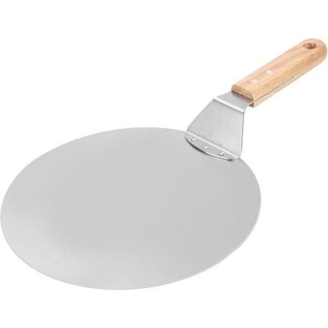 Pelle À Pizza - Acier Inoxydable Alimentaire + Poignée Bois - Pour Four Et Grill - 43,5 x 25,5 cm - 1 Pièce (1/4)
