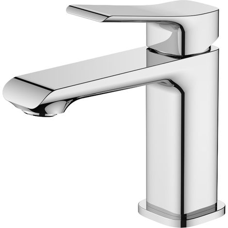 Grifo de baño, grifo mezclador de lavabo, grifo mezclador de baño, latón cromado (cromo)