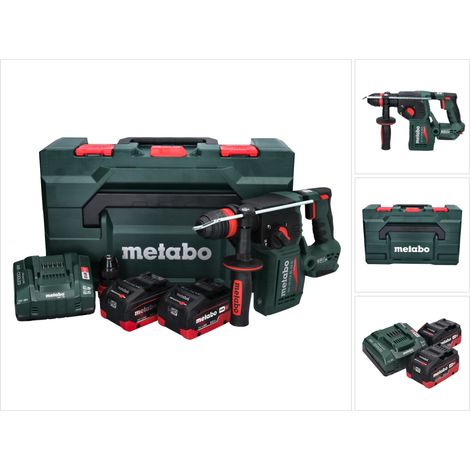 Martillo combinado sin cable Metabo KH 18 LTX BL 24 Q 18 V 2,2 J + 2x batería 8,0 Ah + cargador + metaBOX (1/5)