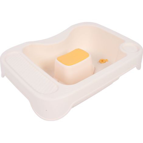 Bassin de lavage de cheveux ergonomique avec support de tête, robuste, pour le chevet des personnes âgées, des enfants et des femmes enceintes, avec tuyau inclus. (1/5)