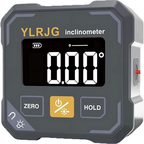 Digital angle detector with dual electronic laser, powerful 4-sided magnetic level box, inclinometer and protractor, precision measuring tool for woodworking for saws (1/5)