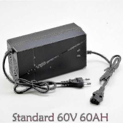Chargeur intelligent pour batteries au plomb-acide 48 V, 60 V, 72 V et 96 V (50 Ah et 60 Ah), compatible avec les tricycles électriques, vélos, scooters, quads et karts. (1/5)