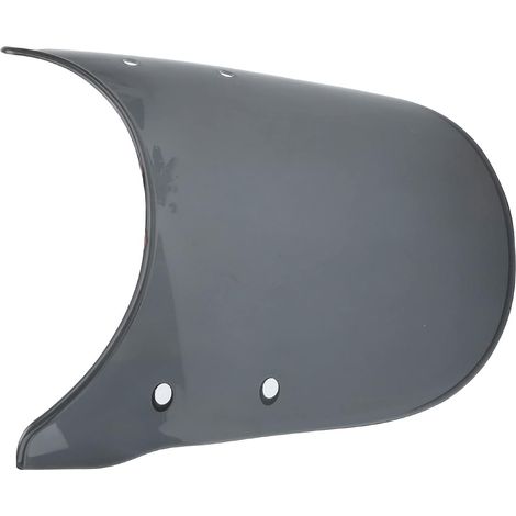 Universal Motorcycle Wind Deflector, 5-7 Inch Round Headlights, Anti-Crack and Anti-Scratch ABS Bubble Design for Retro Racing Motorcycles (Smoked) (1/5)
