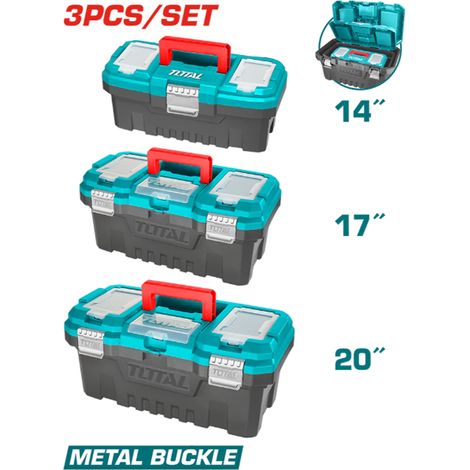 SET 3PZ CASSETTE VALIGETTE PORTAMINUTERIE UTENSILI ORGANIZER ATTREZZI TOTAL (1/5)