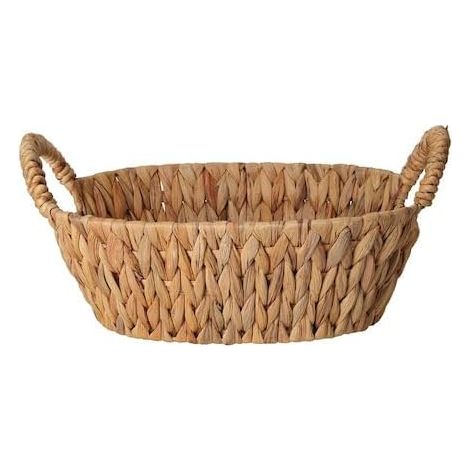 Panier avec anse, 34x24x11 cm, corbeille tressée en osier, rangement pratique pour maison et bureau, lot unique. (1/3)