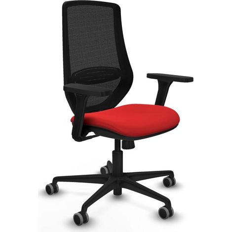 Piqueras y Crespo Mardos Silla de oficina ergonómica roja
