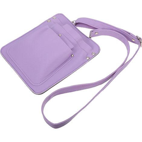Pochette à Outils pour Fleuristes Sacoche à Outils à Bandoulière en PU Pourpre, pour Sécateurs et Fleurs, Floriculture et Composition de Fleur (1/5)