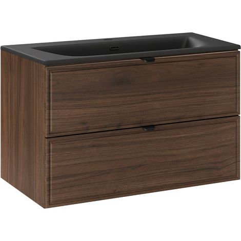Mobile bagno con lavabo Elias marrone 80cm (1/5)
