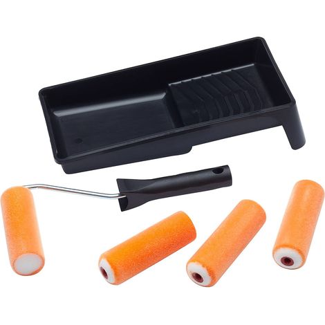 ProDec Advance - Set di 6 mini rulli da 10,2 cm, telaio e vassoio per una finitura ultra liscia con vernici lucide e satinate (1/5)