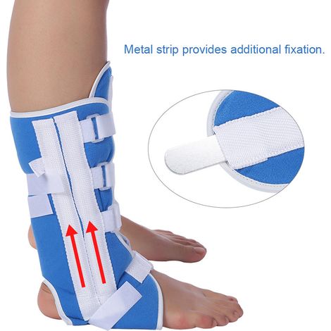 Orthèse de cheville ajustable avec sangle de genou - Stabilisateur ligamentaire pour entorses et foulures (1/5)