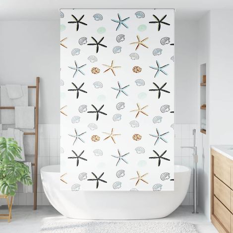 Store enrouleur de douche 130x240 cm largeur du tissu 126 cm (1/4)
