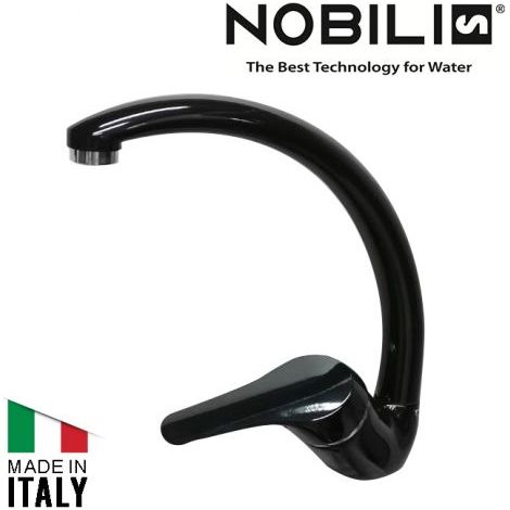 MISCELATORE RUBINETTO LAVELLO NOBILI SERIE RAGE COLORE NERO (11866)