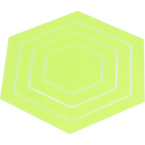 4-teiliges Set Quilt-Hex-Schablone Acryl Multifunktionales Hex-Kleidungszeichenlineal (1/5)