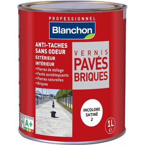Blanchon Vernis Pavés-Briques Incolore Satiné 1 L – Pierre, brique et béton (1/4)