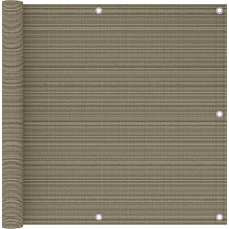 Schermo Frangivista per Balcone Grigio Talpa 90x300 cm in HDPE vidaXL (1/5)