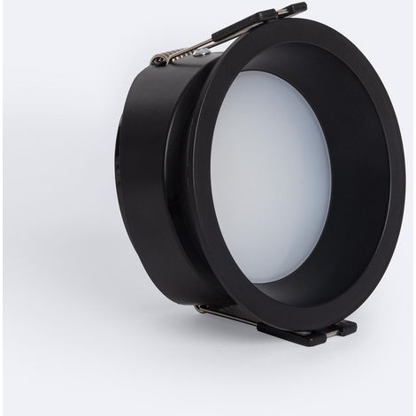 Aro Downlight Cónico IP65 para Bombilla LED GU10 / GU5.3 Corte Ø75 mm Maxis Negro