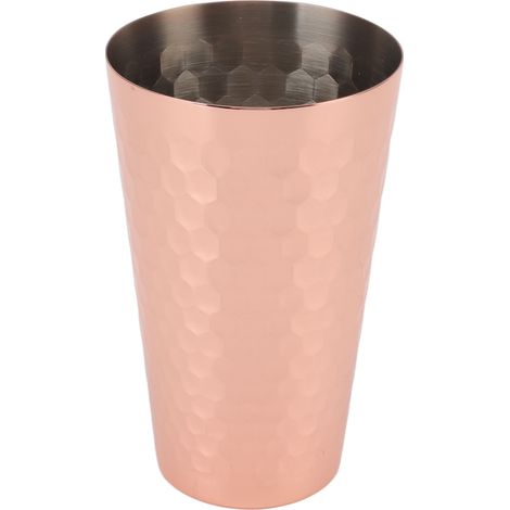 Mug multifonction en acier inoxydable 304 martelé, style Moscow Mule, pour bar et maison, avec placage cuivre.