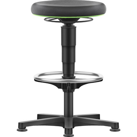 bimos, Tabouret Allround, avec patins, repose-pieds circulaire
