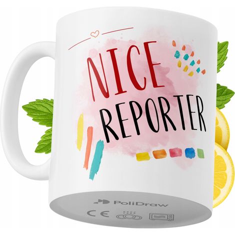 Mug humoristique pour reporter, avec un texte amusant et un design graphique original. Idéal pour les anniversaires, les fêtes et les occasions spéciales. Mug premium pour la maison, le bureau et le t (1/5)