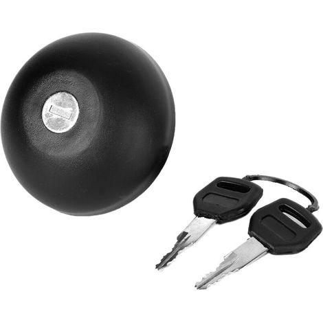 Bouchon de Remplissage de Réservoir Noir pour Console de Carburant, Bouchon de Réservoir de Gaz avec 2 Clés adapté pour Safrane II 1996-2000 7701471585 8200238413 247525 (1/5)
