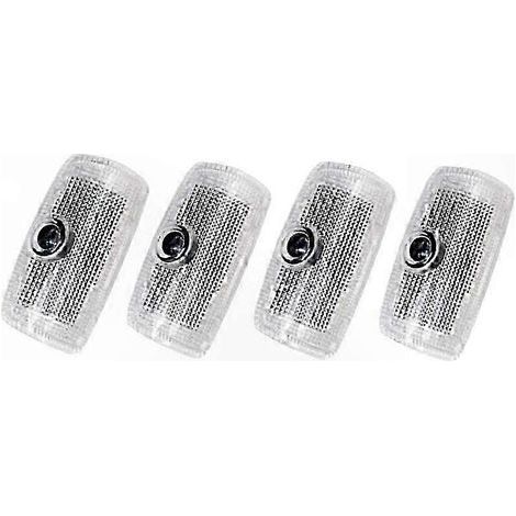 Kit de 4 projecteurs LED pour portières de voiture, éclairage d'accueil au seuil de porte