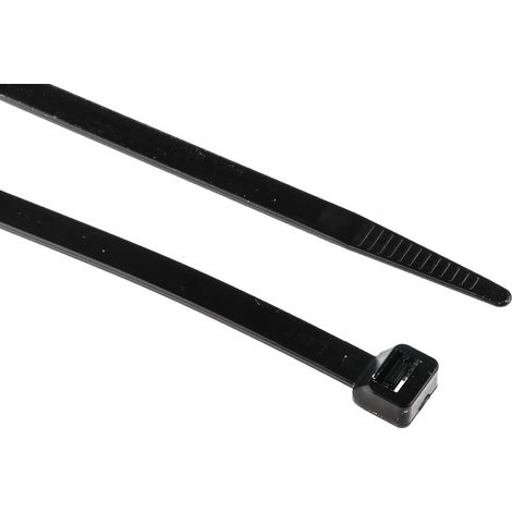 Serre-câble RS PRO Noir en Nylon 66, 300mm x 7,6 mm ( Prix pour Sachet de 100 ) (1/2)