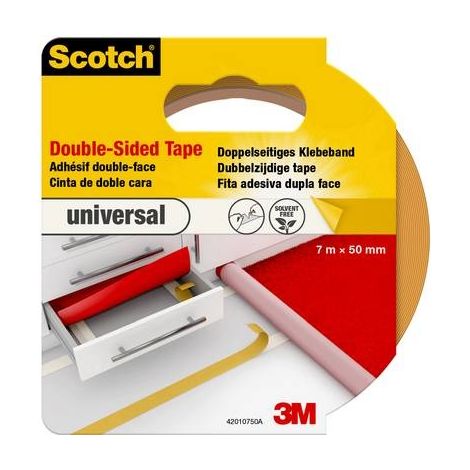 Doppelseitiges Klebeband 3m 20 Meter Weiß 50 mm (1/3)