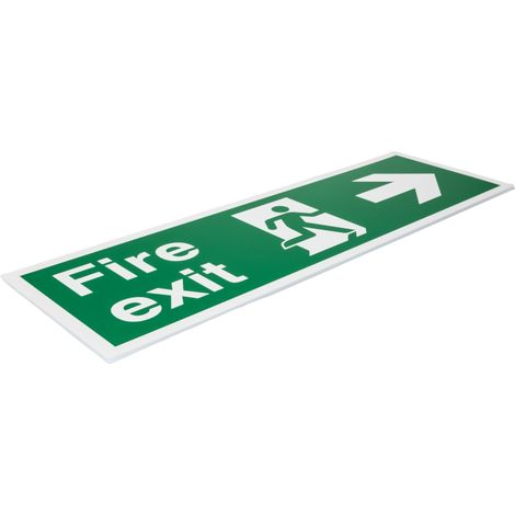 Panneau issue de secours RS PRO "Fire Exit", PVC ( Prix pour 1 )