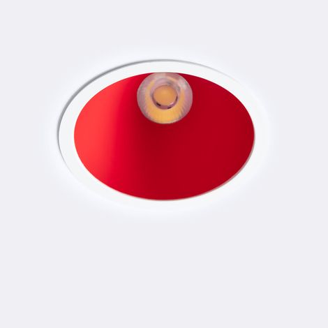 Faretto Downlight LED 9-12W Conico Inclinazione 20º Areni Foro Ø 100 mm 3500K Rosso Bianco Caldo 9 W (1/5)