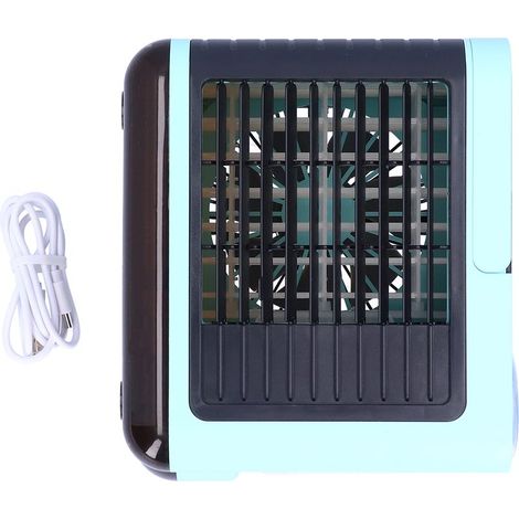 Enfriador de aire portátil de iones negativos, ventilador de refrigeración por agua para oficina, hogar y uso en exteriores - KZQ (1/5)