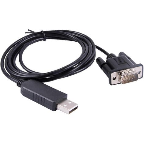 Câble convertisseur série RS232 vers USB DB9 mâle, longueur 1 m, adaptateur compatible avec la puce PL2303 pour systèmes d'onduleurs Growatt (1/5)
