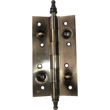 Bisagra seguridad acero canto recto cuero 150x80mm puerta blindada (1/2)