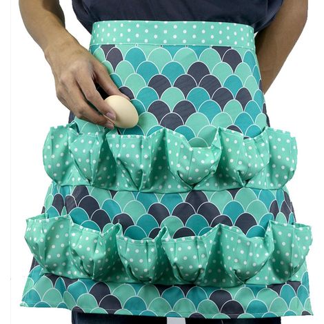 Tablier Pour Le Ramassage Des Œufs Accessoires de cuisine s pratiques Tablier fermier Porte poire pour ferme maison restaurant (1/4)
